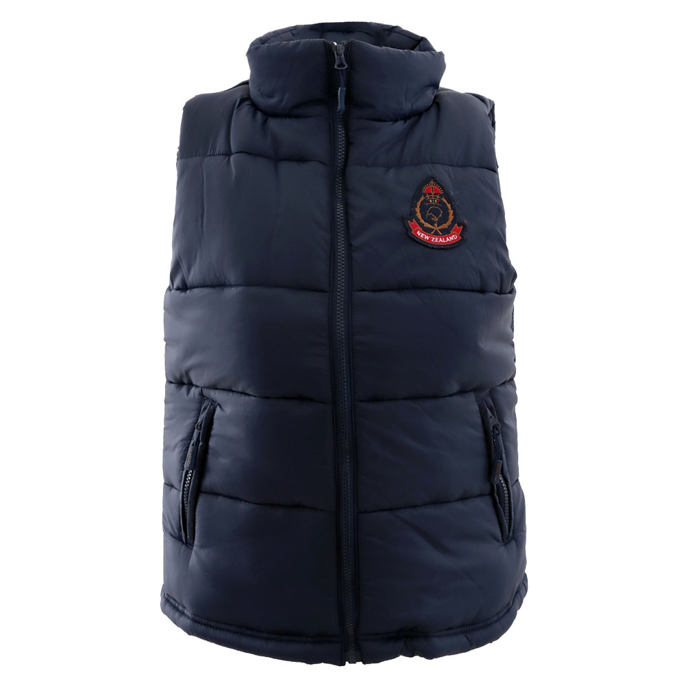 Open Country Puffa Womens Puffer Vest NZ Badge Navy 10