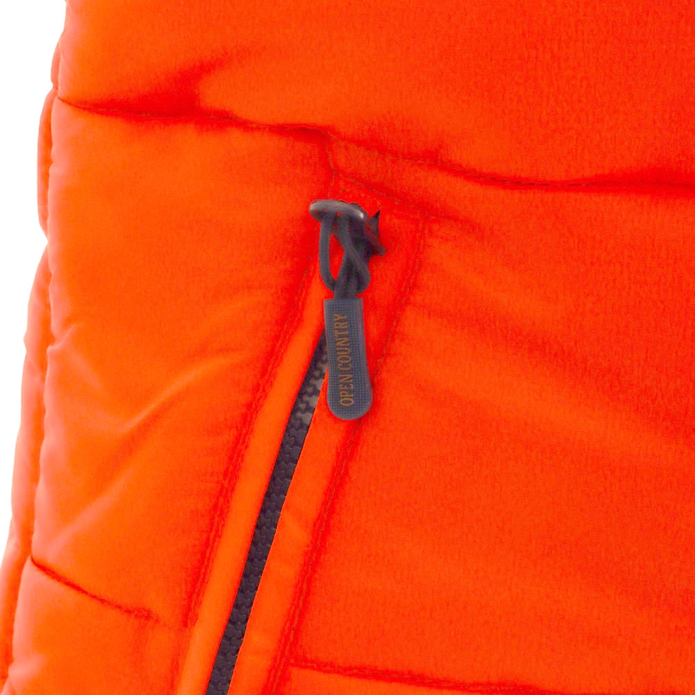 Open Country Puffa Womens Puffer Vest Orange 08