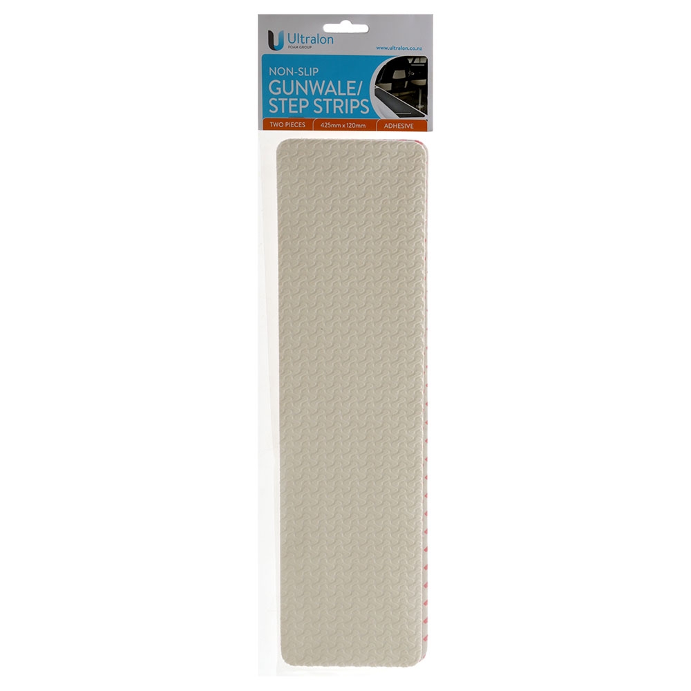 U-DEK Z Non-Slip Gunwale Step Strips 425 x 120mm Qty 2 White