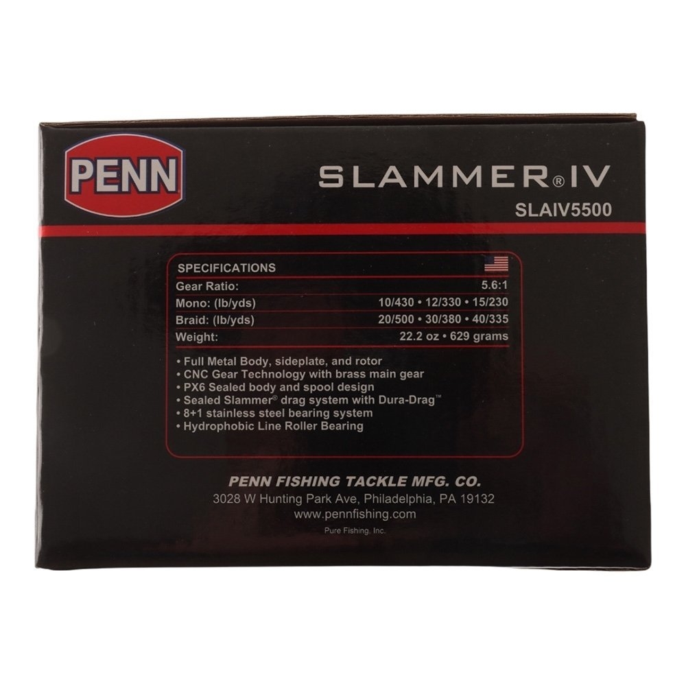PENN Slammer 5500 IV Stickbait Topwater Combo incl Braid 50-80lb 7ft 9in 2pc