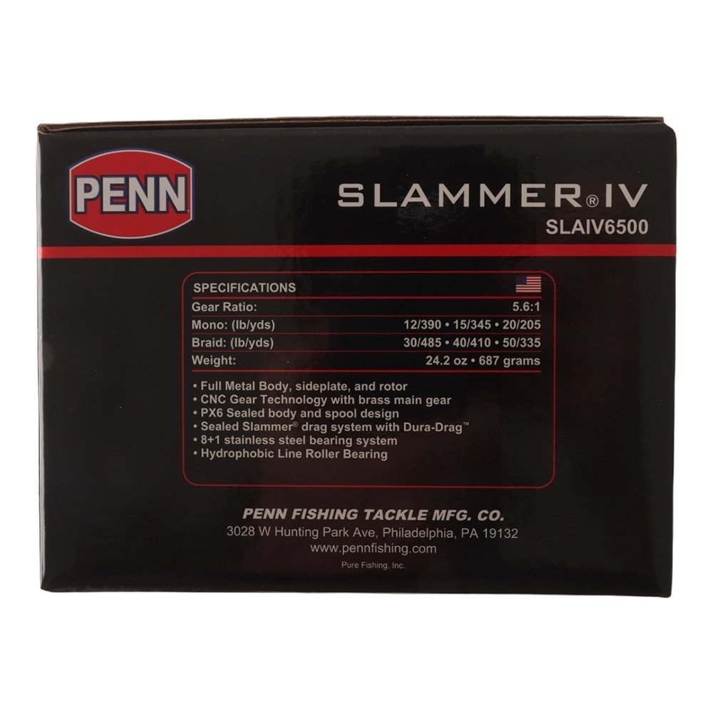 PENN Slammer IV 6500 Slammer Stickbait Topwater Combo incl Braid 9ft 2in