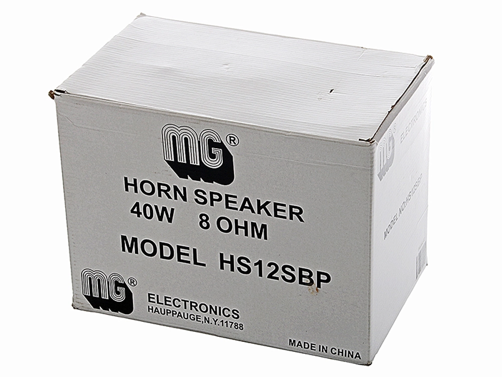 MG Electronics HS-12SBP 40-Watt Indoor/Outdoor Paging Horn MG Electronics HS-12SBP 40-Watt Indoor/Outdoor Paging Horn