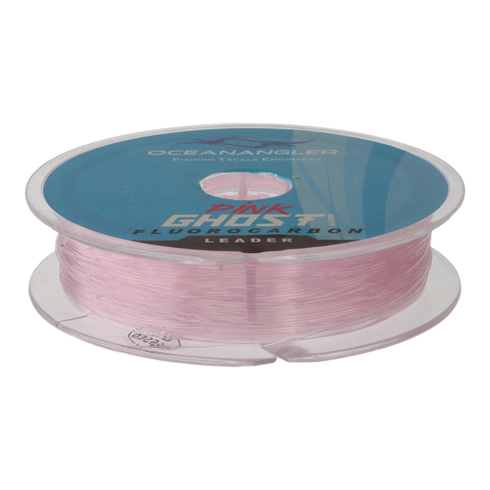 Ocean Angler Pink Ghost Fluorocarbon Leader 50m 15lb