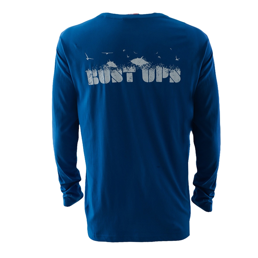 Stoney Creek Tuna Bust Ups Mens Long Sleeve Shirt Strong Blue S