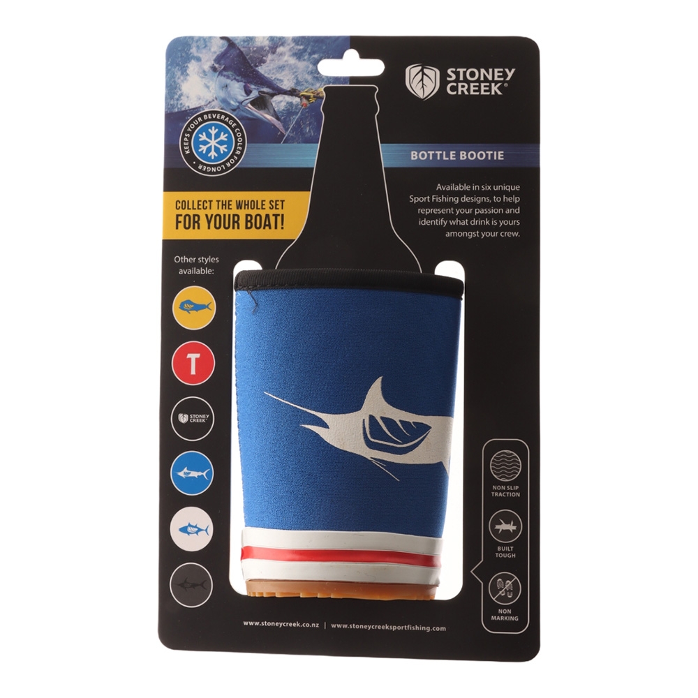 Stoney Creek Bottle Coozie / Stubby Holder Blue Marlin