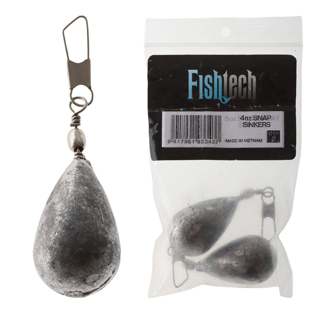 Fishtech Snap On Sinker 3oz Qty 3