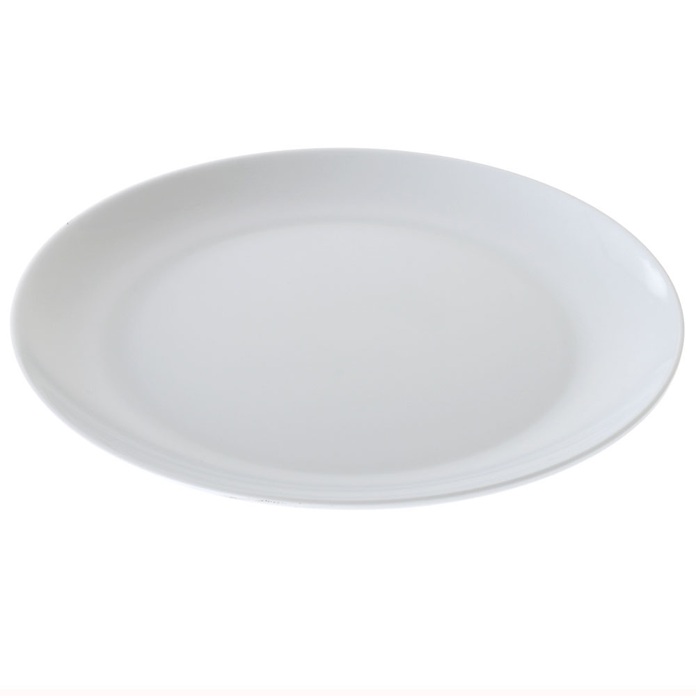 Southern Alps Shatter-Resistant Melamine Plate White 28cm