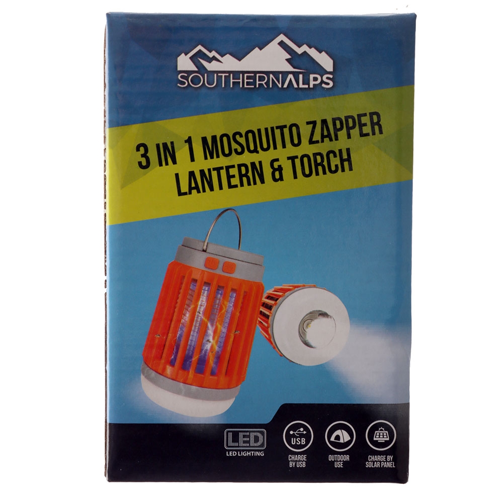 Southern Alps Rechargeable 3-in-1 Mosquito Zapper Lantern