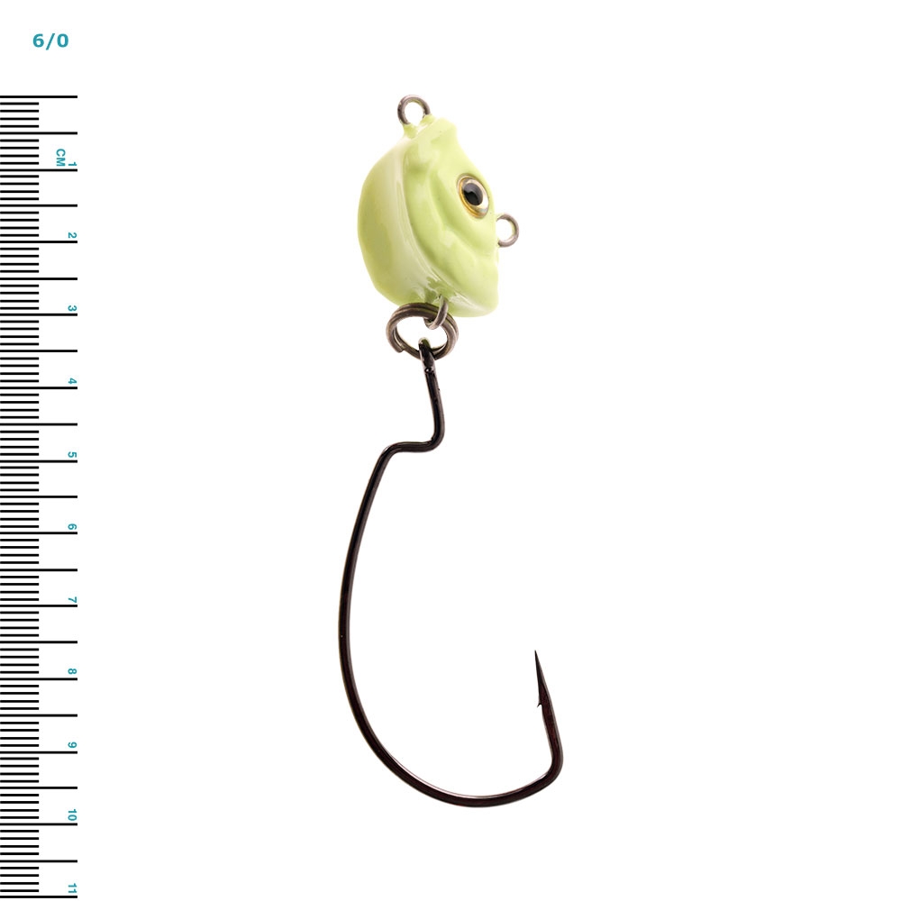 Jig Star Monster Swivel Jig Head Lumo Rigged