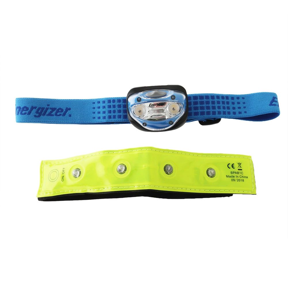 Energizer Sport Pack LED Headlamp and Armband Incl Batteries Energizer Sport Pack LED Headlamp and Armband Incl Batteries