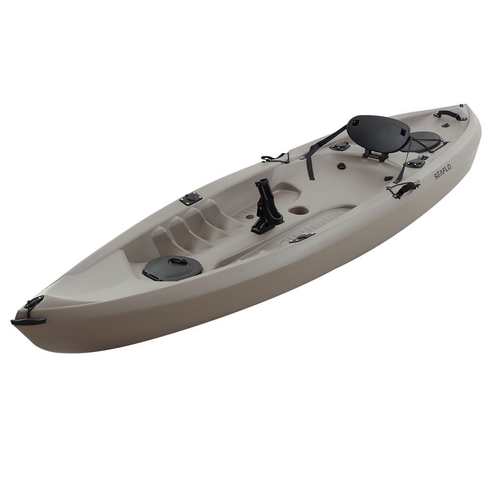 Seaflo Fishing Kayak with Built-in Wheel Grey - returned unit, front handle come off.