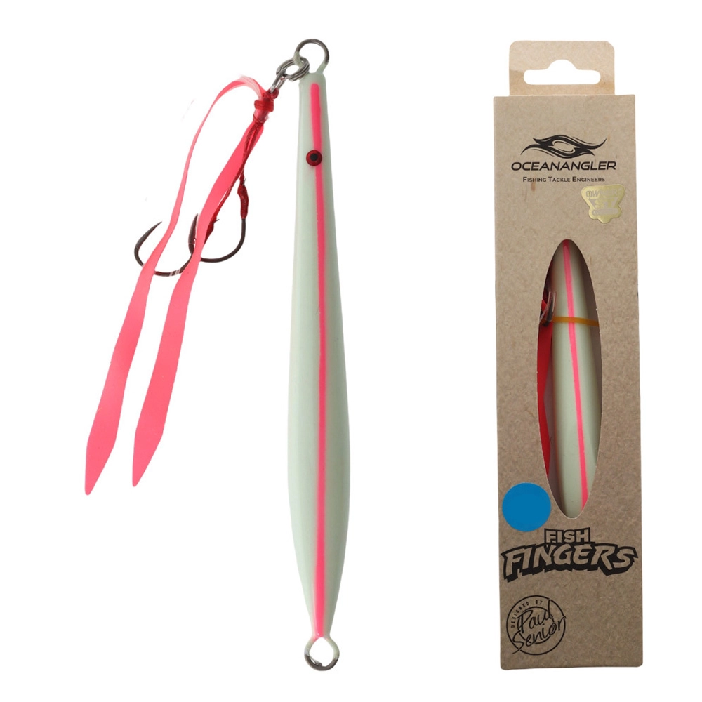 Ocean Angler Fish Fingers Jig 140g Pink Lumo Ocean Angler Fish Fingers Jig 140g Pink Lumo