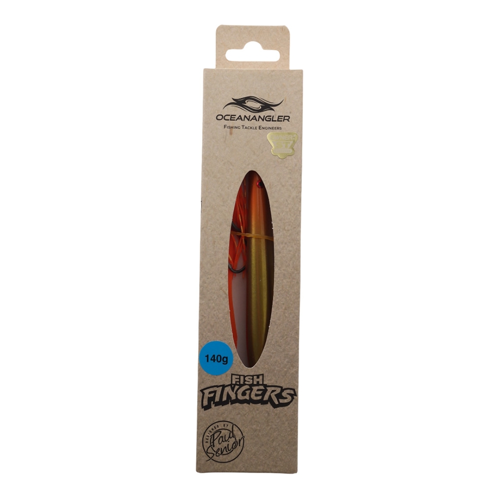 Ocean Angler Fish Fingers Jig 140g Orange Gold