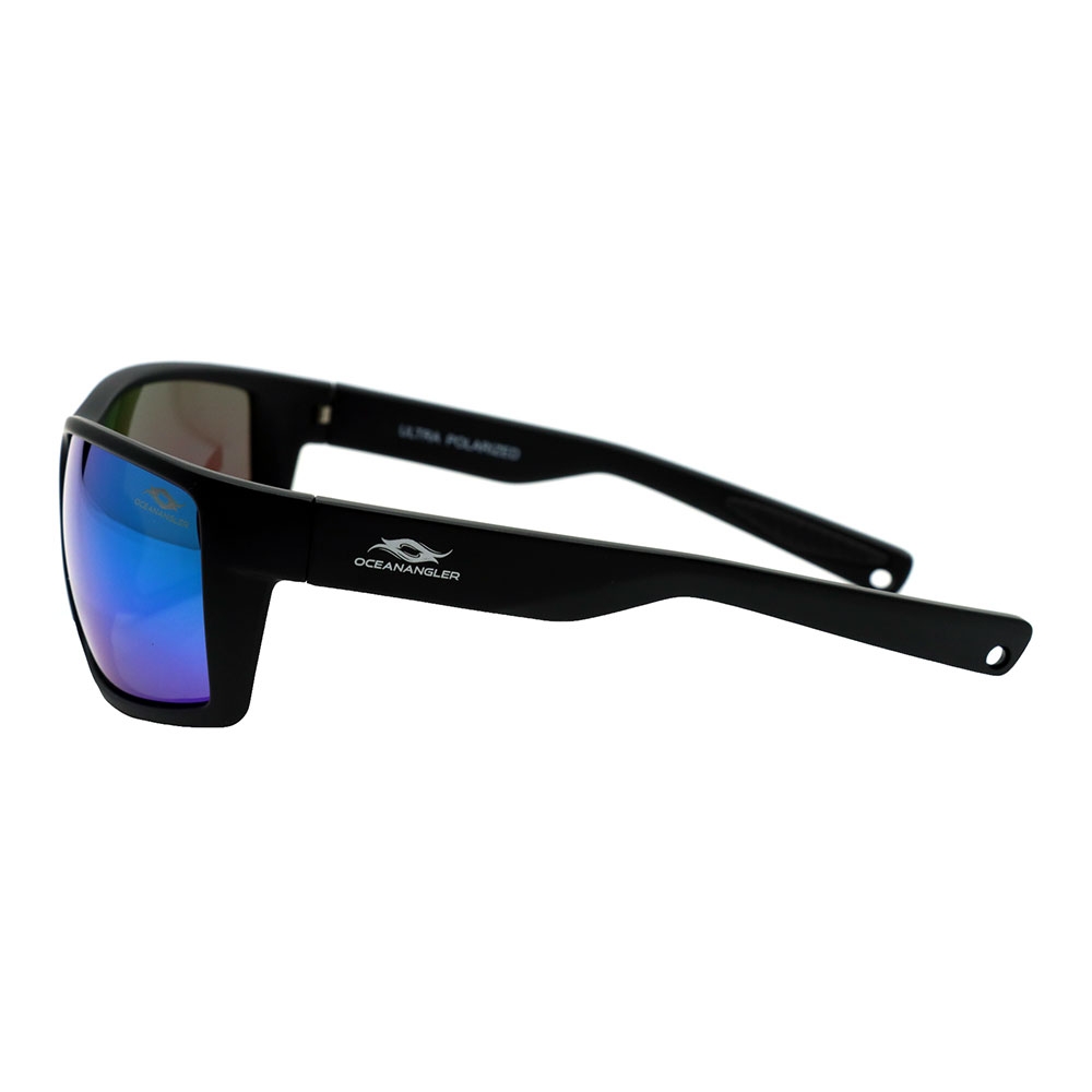 Ocean Angler Premium Polarised Sunglasses Matte Black Frame Black Tip
