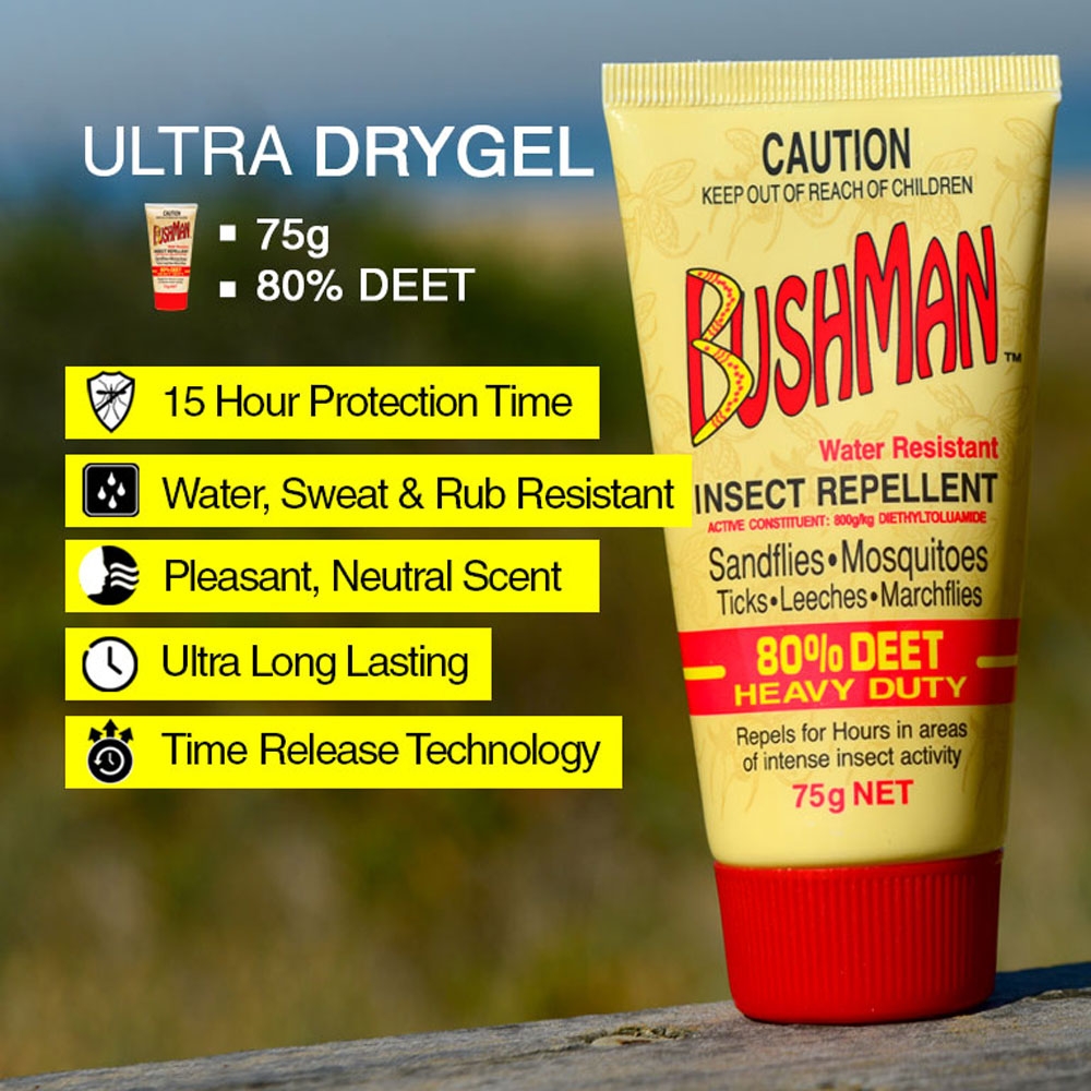 Bushman Ultra HD Insect Repellent Drygel 75g