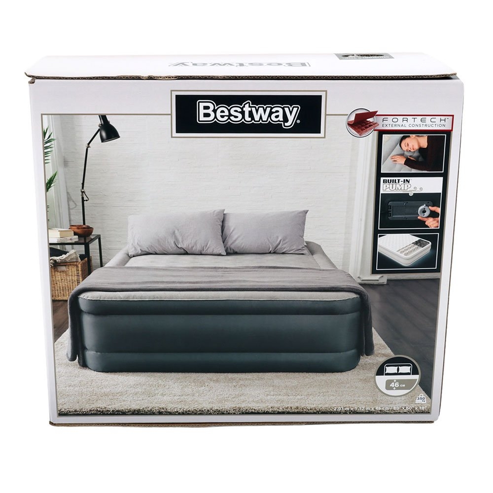 Bestway Fortech Snuggable Top Queen Airbed with Built-In AC Pump