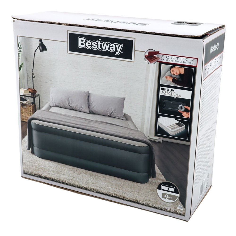 Bestway Fortech Snuggable Top Queen Airbed with Built-In AC Pump