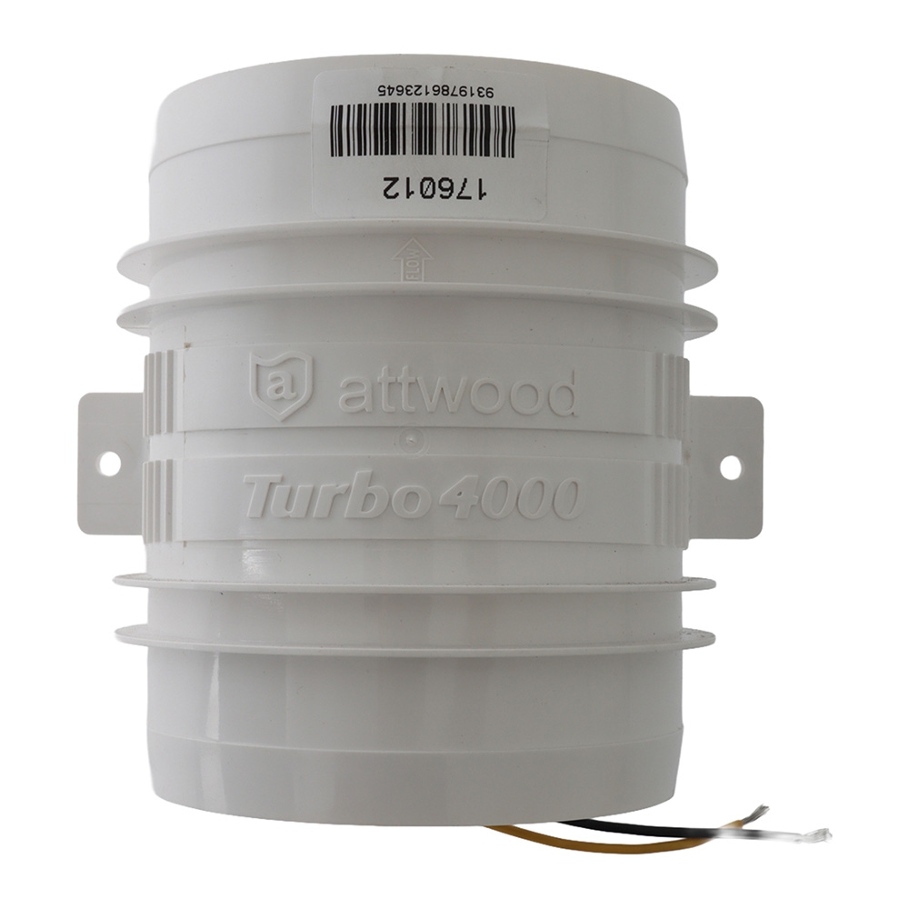 Attwood Water Resistant Turbo In-Line Blower 12V 2.5LPM