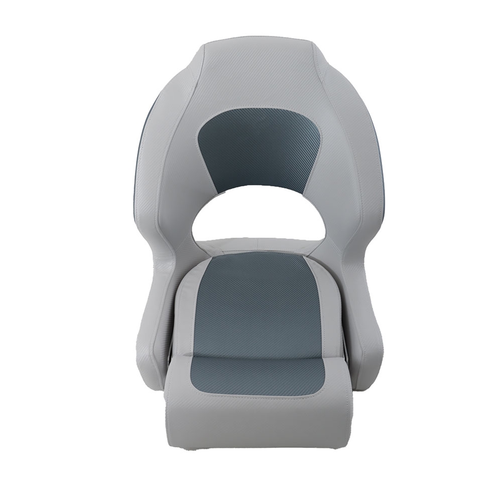 BLA Deluxe Sport Flip Up Boat Seat Light Grey/Grey