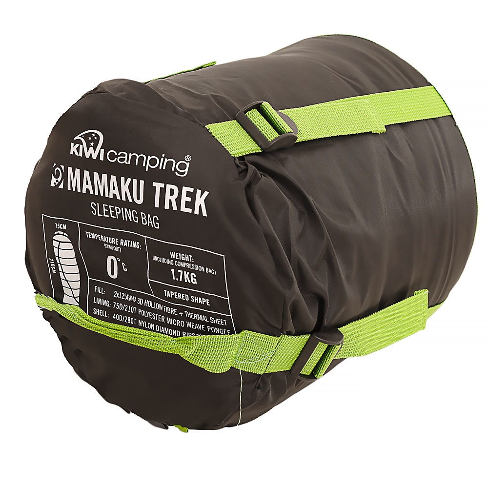 Kiwi Camping Mamaku Trek 0C Sleeping Bag Green