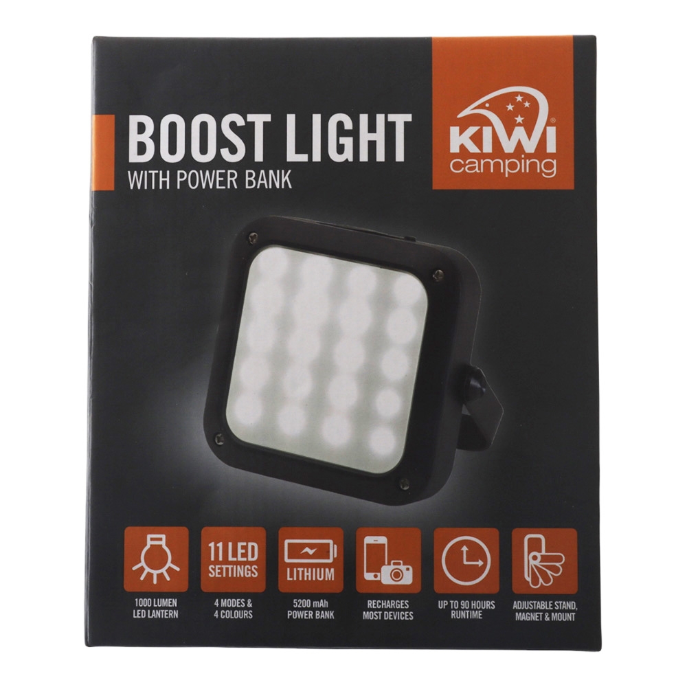 Kiwi Camping Boost Rechargeable LED Lantern with Power Bank 1000lm 5200mAh