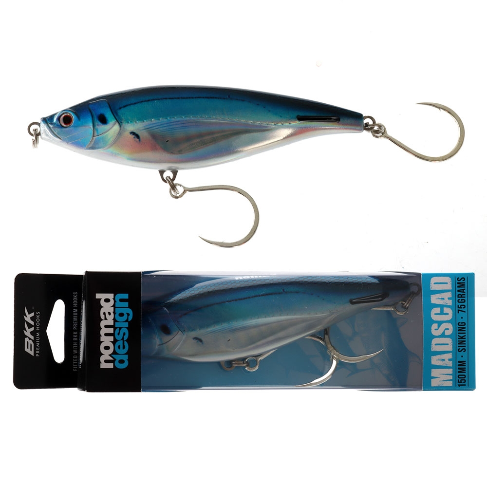 Nomad Design Madscad Stickbait Lure 150mm 75g Blue Koheru