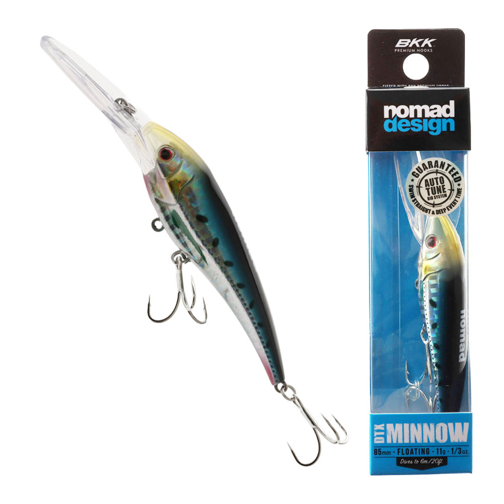 Nomad Design DTX Minnow Floating Bibbed Lure 85mm 11g Sardine