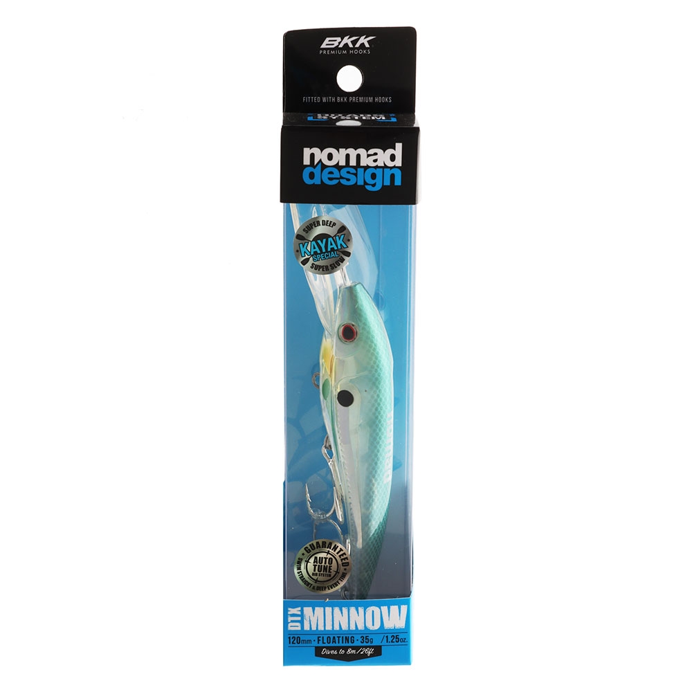 Nomad Design DTX Minnow Floating Bibbed Lure 120mm 35g Holo Ghost Shad