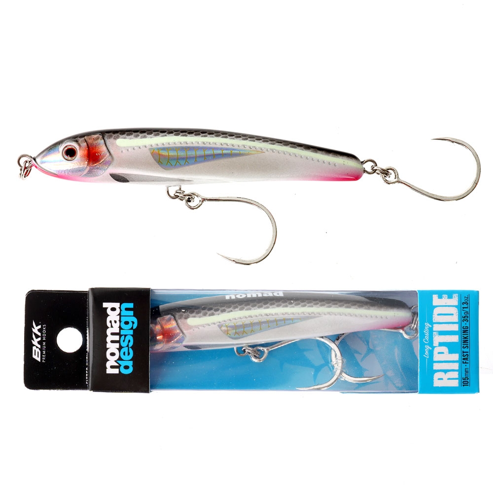 Nomad Design Riptide Fast Sink Stickbait 105mm Bleeding Mullet