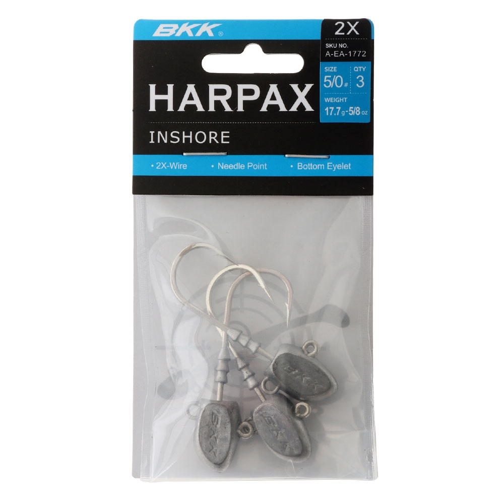BKK Harpax Inshore Jig Heads 5/0 5/8oz Qty 3