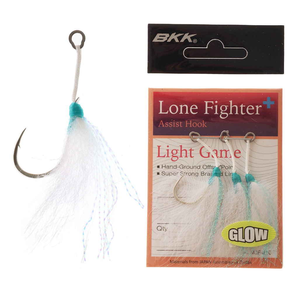 BKK Lone Fighter+ Jigging Assist Hook S Qty 4