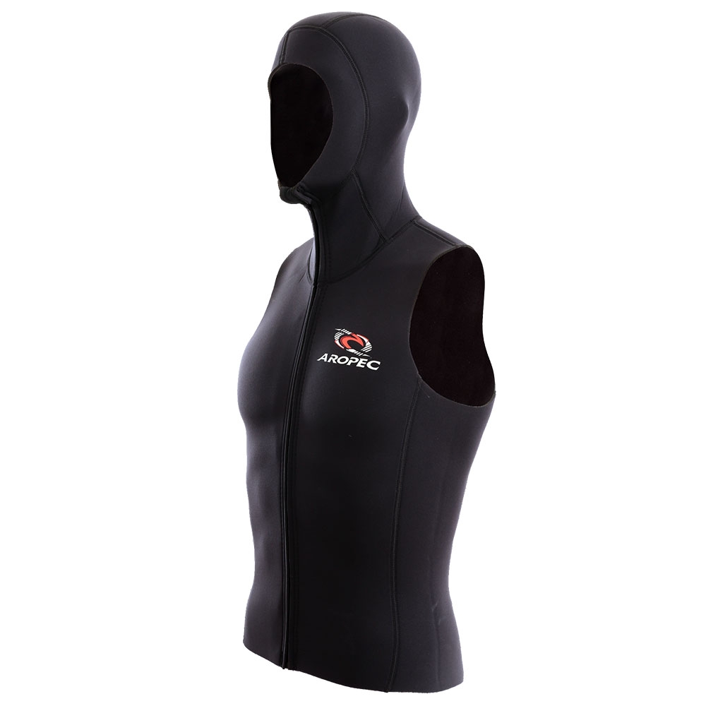 Aropec NeoSkin Neoprene Hooded Dive Vest with Zipper 2.5mm