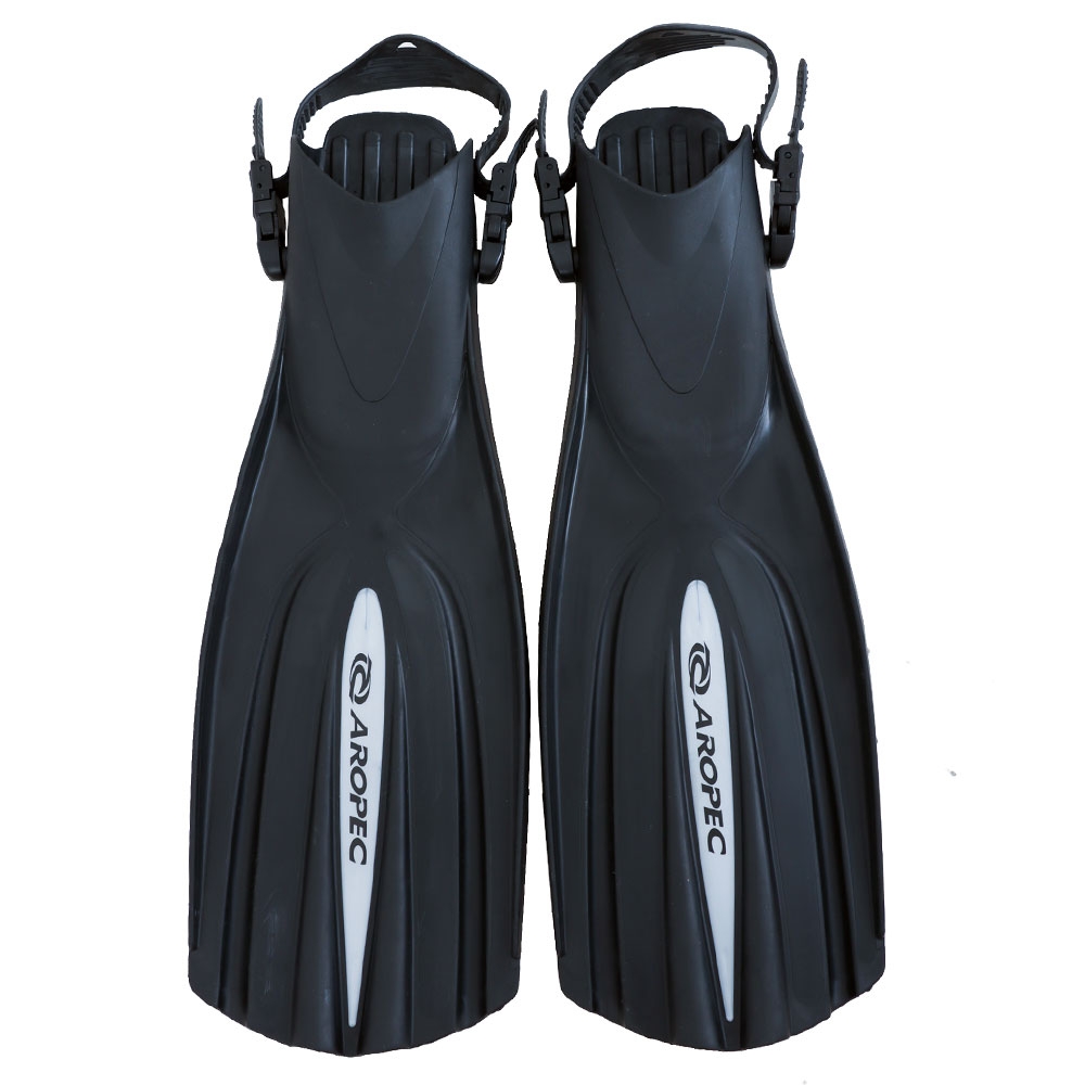 Aropec Open Heel Plastic Dive Fins US9-11