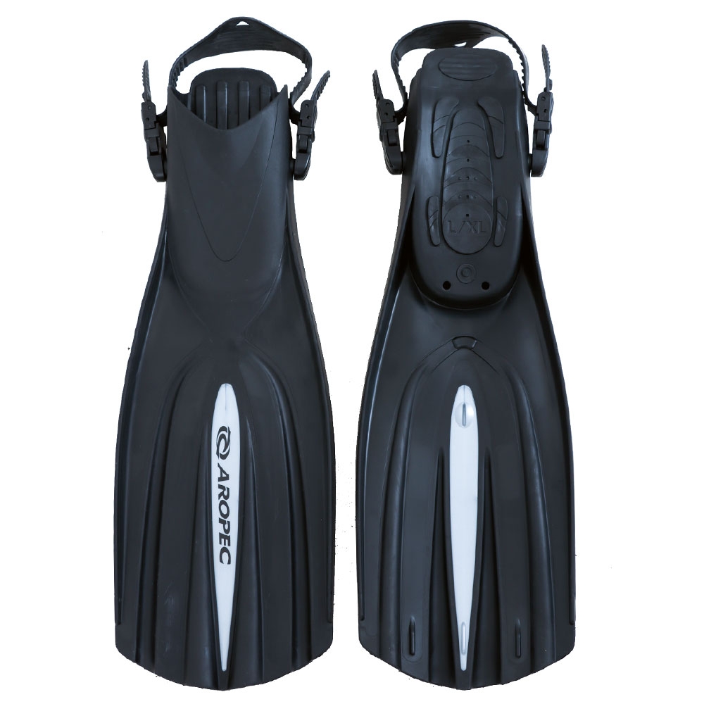 Aropec Open Heel Plastic Dive Fins US9-11