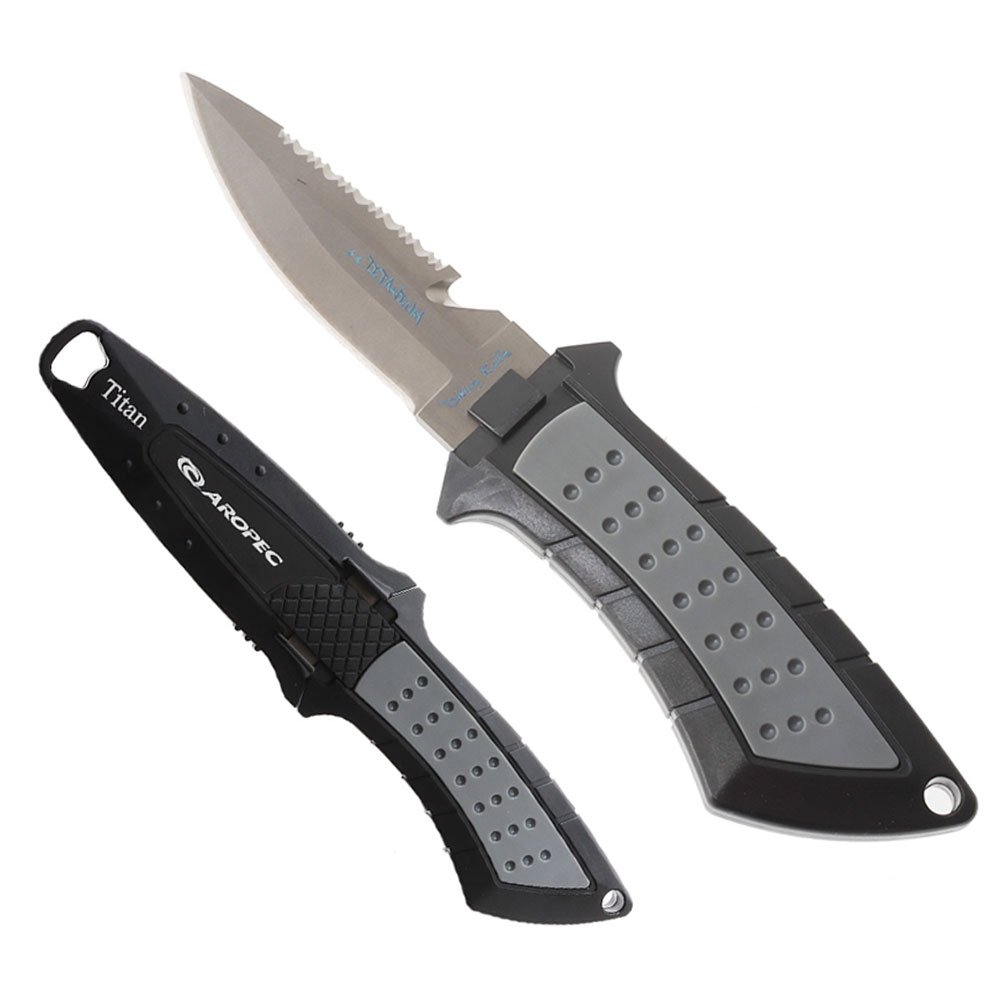 Aropec Titanium BC Dive Knife with Sheath 16cm