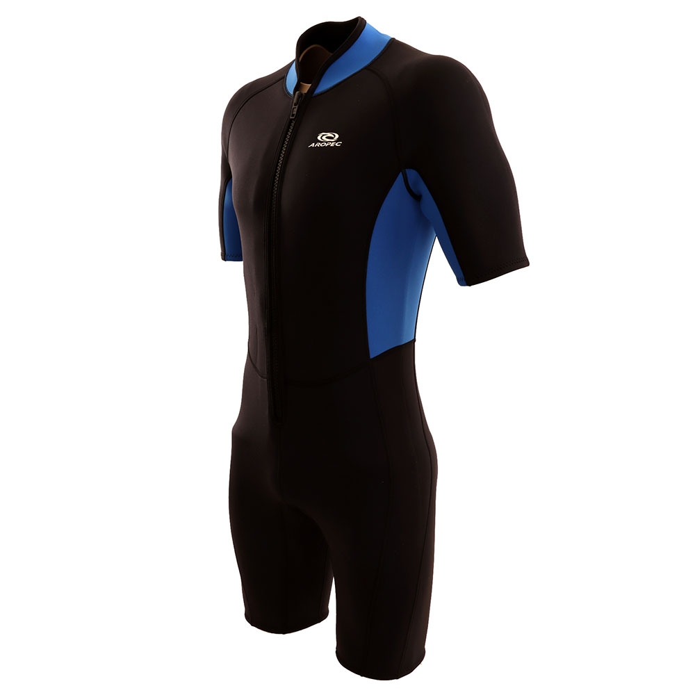 Aropec Neoprene Front Zip Mens Shorty Wetsuit 2.5mm XL