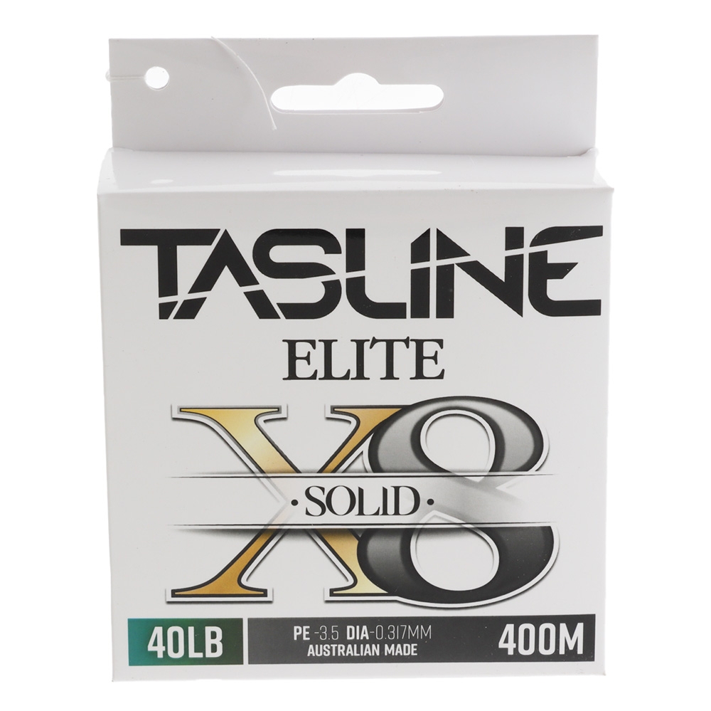 Tasline Elite White Braid 40lb 400m Spool