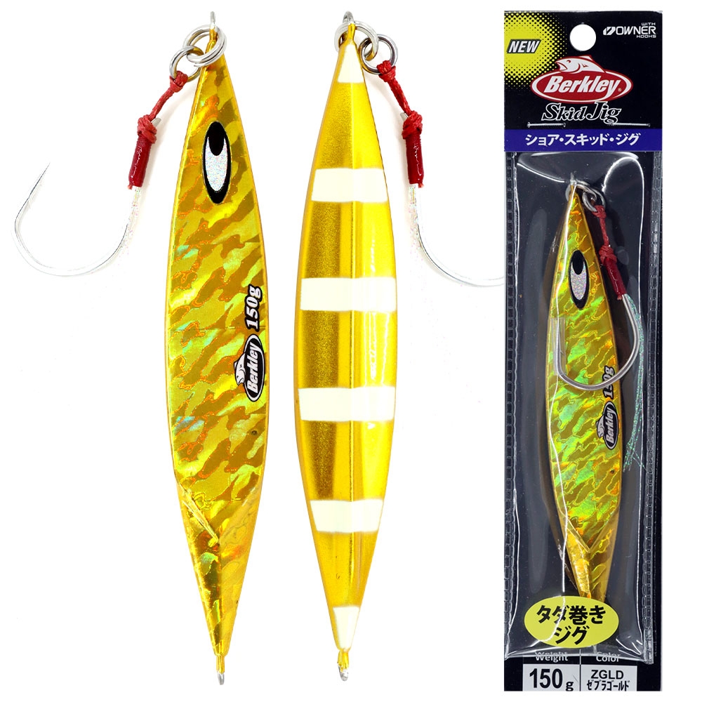Berkley Skid Slow Pitch Jig 150g Zebra Gold