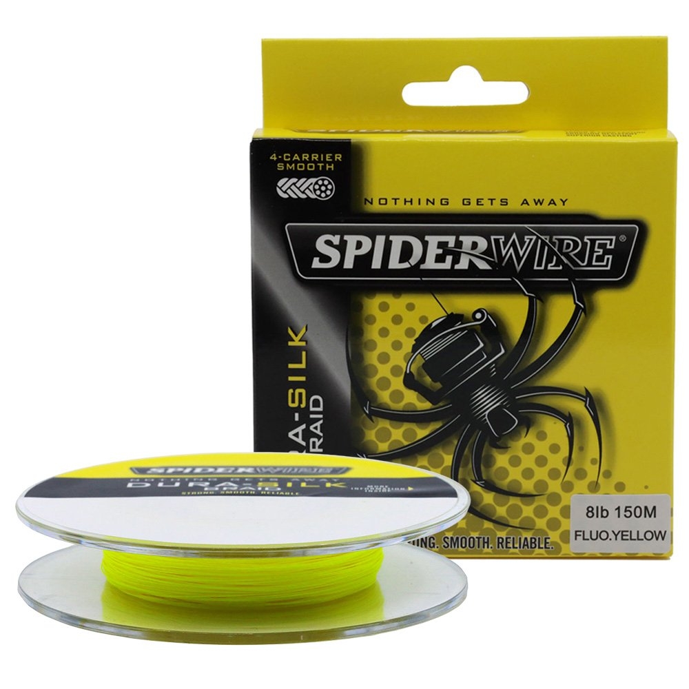 Spiderwire Dura-Silk Braid Hi Vis Yellow Superline 150m 8lb