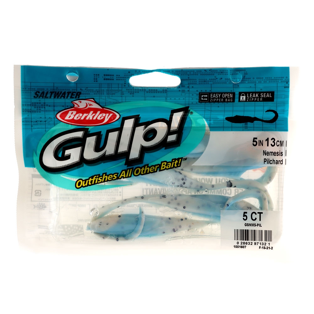Berkley Gulp Nemesis Soft Bait 12.5cm Qty 5 Pilchard