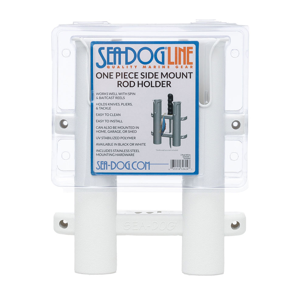Sea-Dog UV Stabilised 2 Rod Holder White