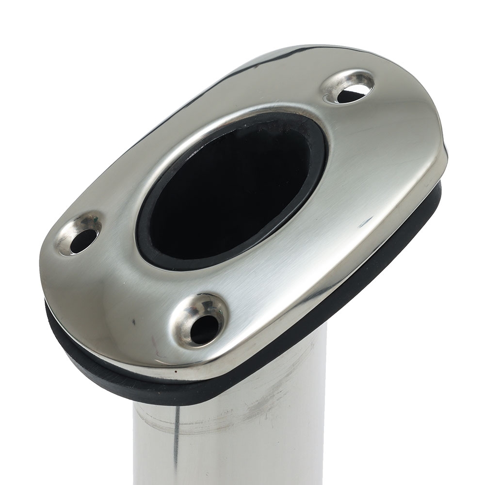 Sea-Dog Flush Mount Rod Holder Stamped 304 Stainless Steel 30 Deg