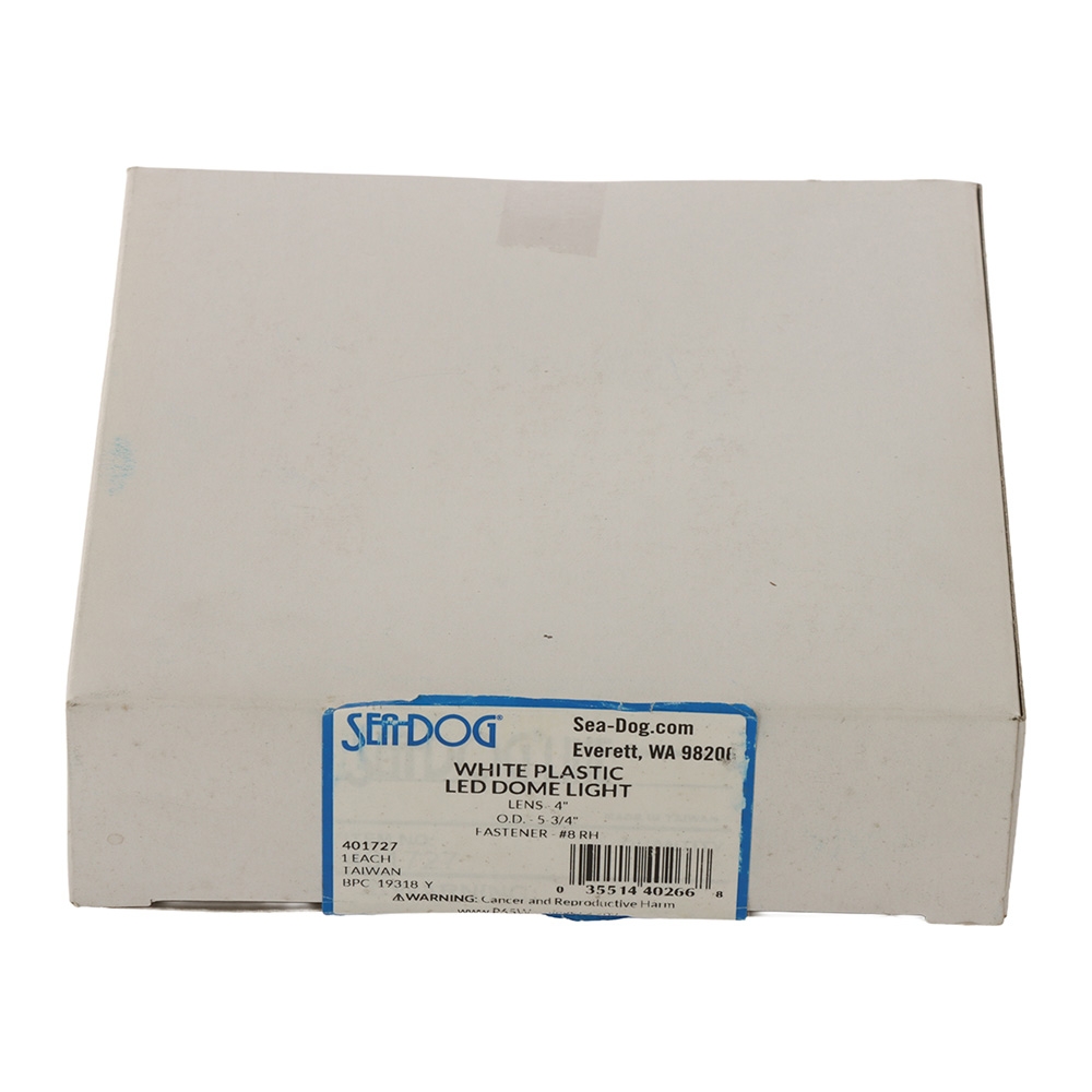 Sea-Dog White Plastic LED Dome Light