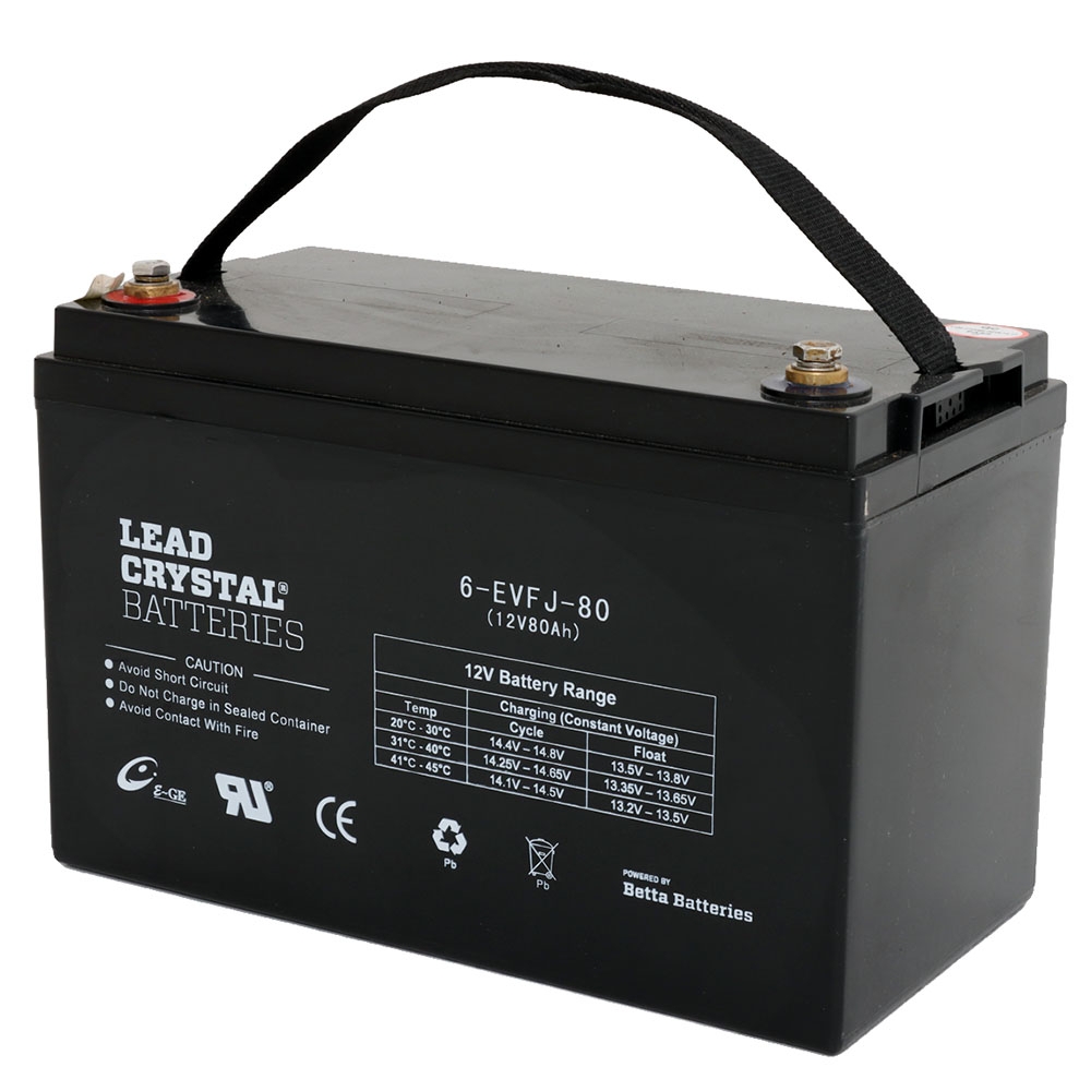Betta EVFJ Lead Crystal Deep Cycle Battery 12v 80Ah