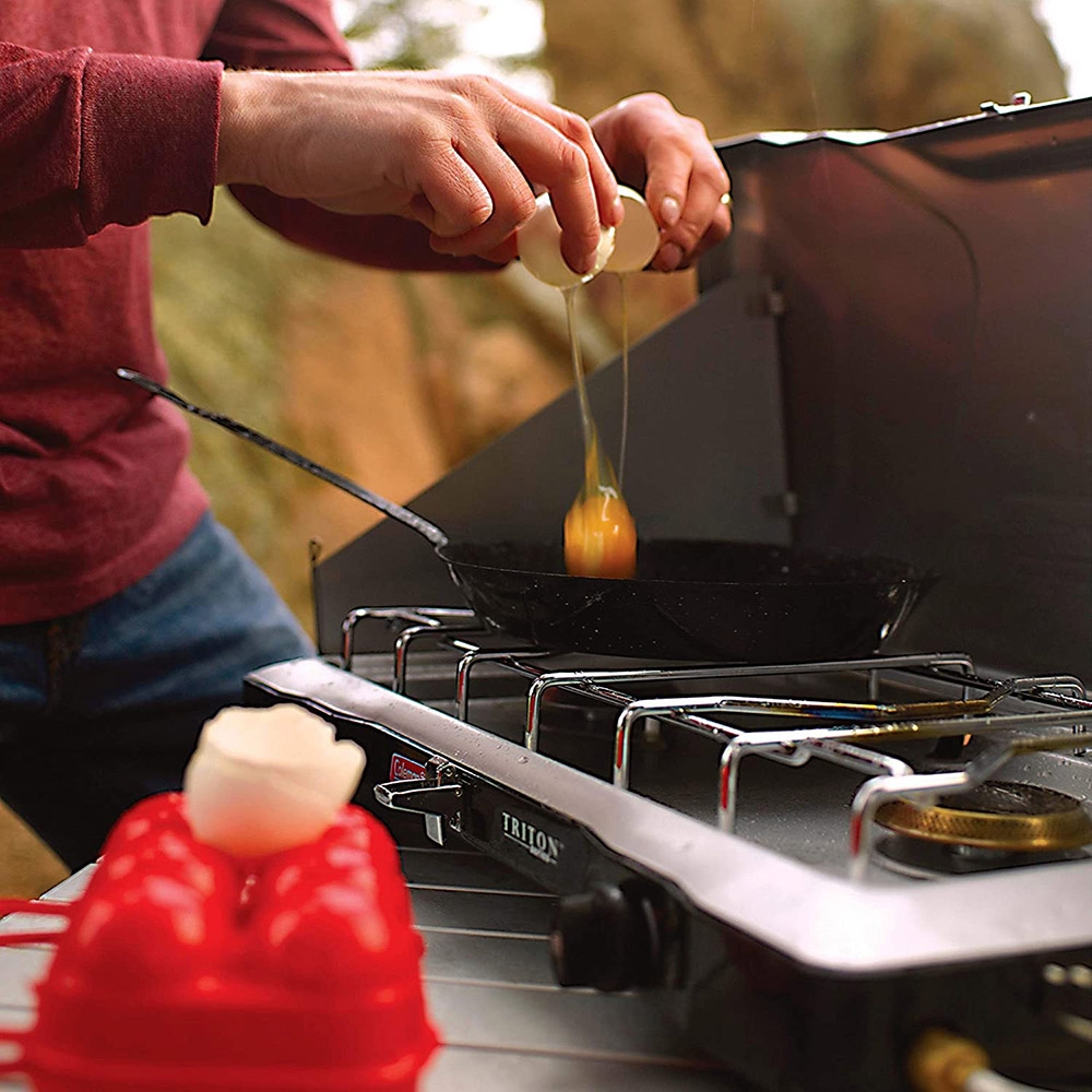 Coleman Triton 2 Burner EI Stove with Hose