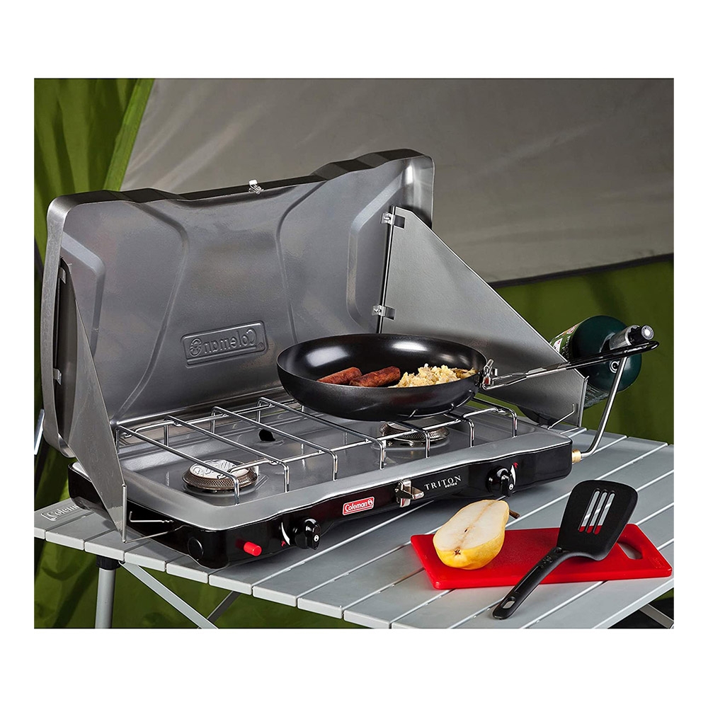 Coleman Triton 2 Burner EI Stove with Hose