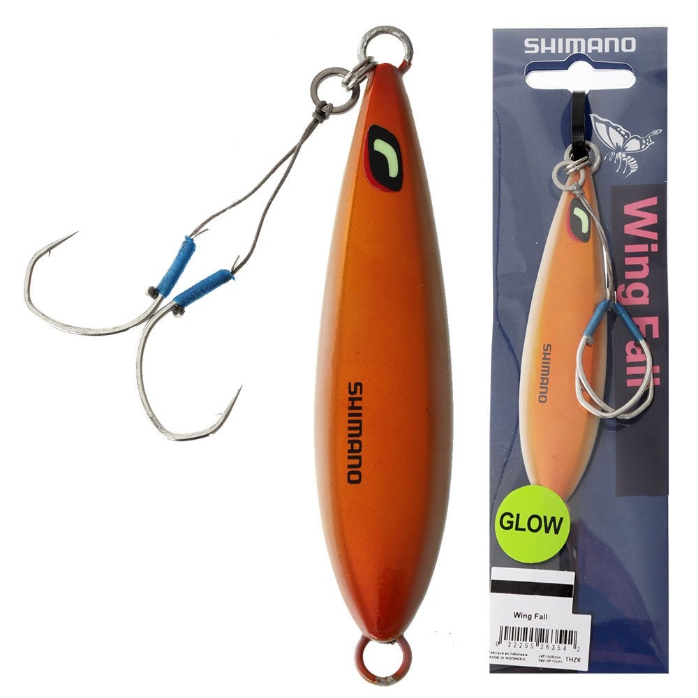 Shimano Ocea Wing Fall Slow Pitch Jig Keimura 100g 95mm Lumo Squid