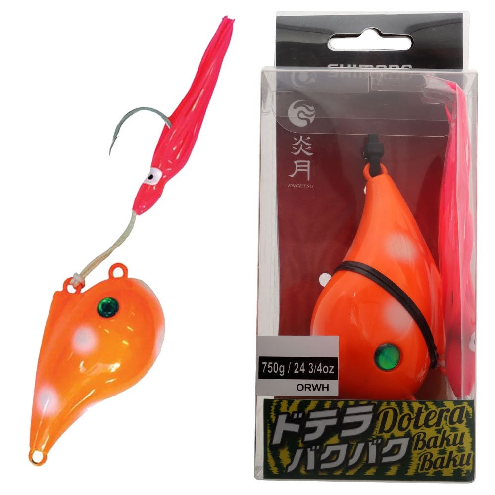 Shimano Dotera Baku Baku Lure 750g Orange Hot Spot Glow