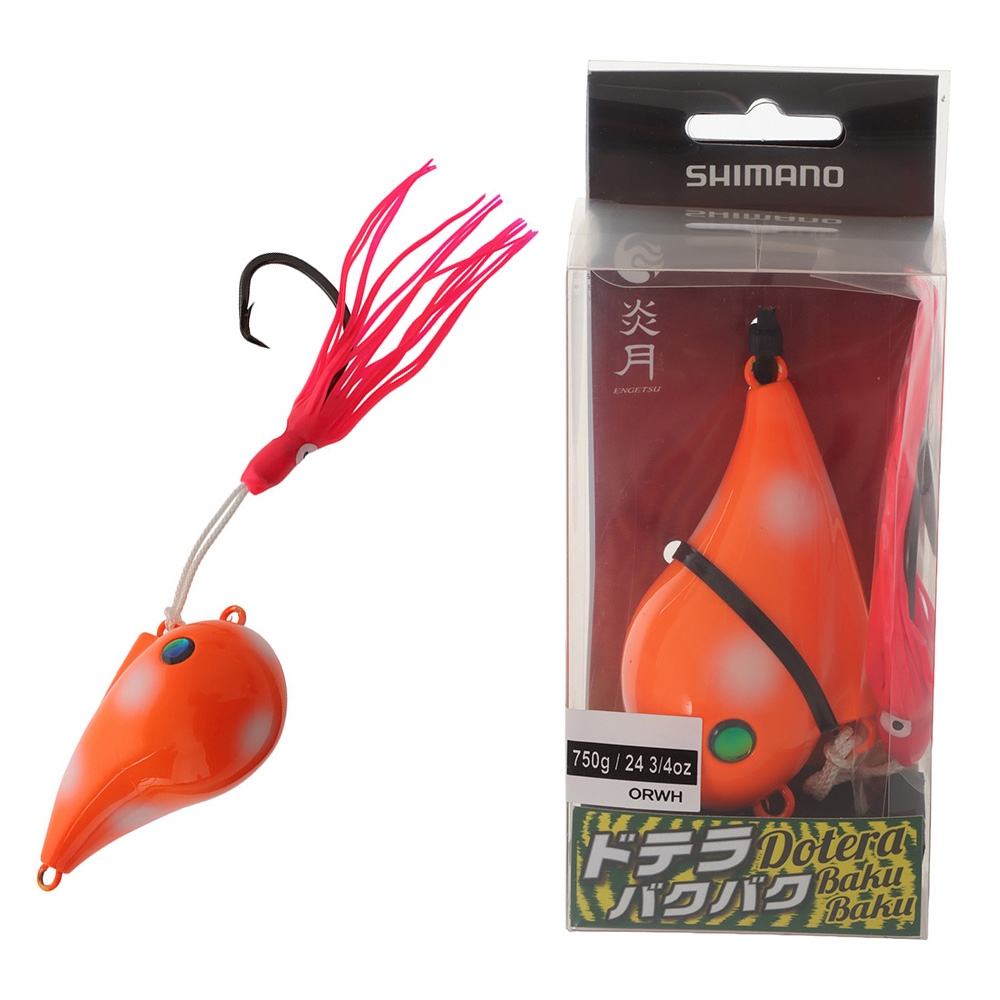 Shimano Dotera Baku Baku Deep Drop Lure 750g Orange Hot Spot Glow