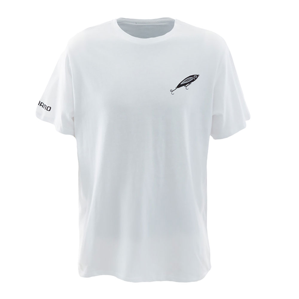 Shimano Triggered On Topwater Mens T-Shirt White 2XL